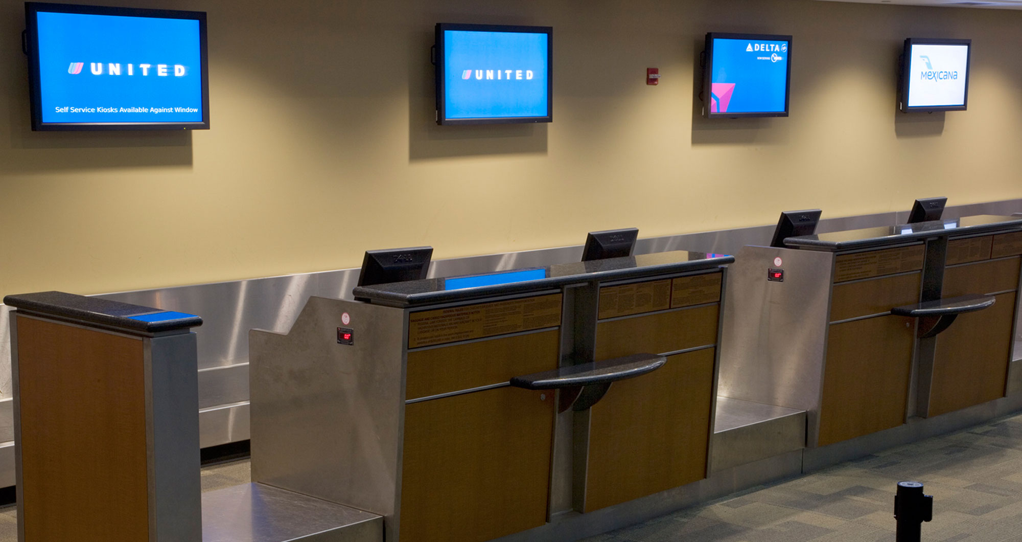 Fresno Yosemite International Airport Terminal Check-in Counter